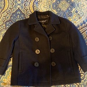 Toddler boys navy pea coat in size 2T